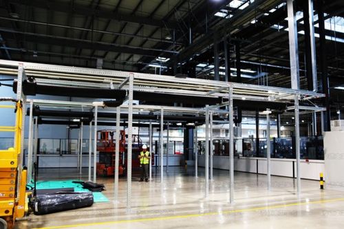 泰德重型管道支架系统应用于上海汽车工厂项目